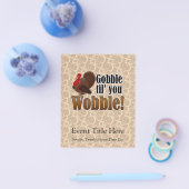 Gobble tot je Funny Thanksgiving Dinner wint Flyer (Enkel)