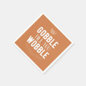 Gobble tot je Thanksgiving Napkins wiebelt Servet (Hoek)