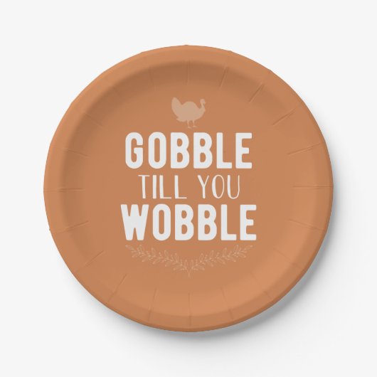 Gobble tot je Thanksgiving papier Bord wint (Voorkant)