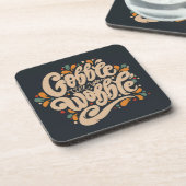 Gobble tot je wiebelt bier onderzetter (Linkerzijde)