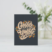 Gobble tot je wiebelt briefkaart (Staand voorkant)