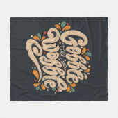 Gobble tot je wiebelt fleece deken (Voorkant (Horizontaal))