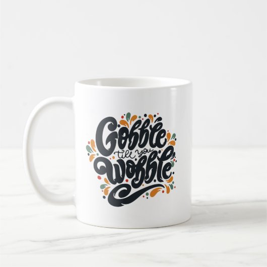 Gobble tot je wiebelt koffiemok (Links)