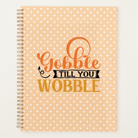 Gobble tot je wiebelt planner (Voorkant)