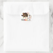 Gobble tot je wiebelt. ronde sticker (Tas)