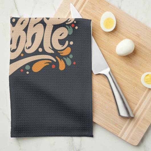 Gobble tot je wiebelt theedoek (Quarter Fold)