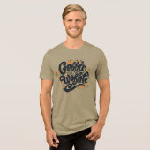Gobble tot je wiebelt Tri-Blend shirt (Voorkant volledig)