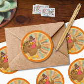 Gobble tot je wiebelt Turkije Sticker