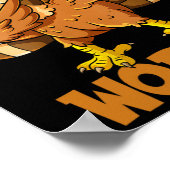 Gobble tot je wobble Happy Thanksgiving Funny Tour Poster (Hoek)