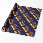 Gobble Tov Thanksgivukkah Turkey Wrapping Paper Cadeaupapier<br><div class="desc">Het is het grappige 'Gobble Tov'-cadeau van Thanksgivukkah voor Hanukkah. Dat klopt... dit jaar, de eerste dag van de Hanukkah-herfsten op de dag van de Thanksgiving, 28 november 2013. Volgens een analyse van de joodse en Gregoriaanse kalenders zal dit niet meer dan 75.000 jaar gebeuren!! Herinnert dit zeldzame voorval eens...</div>