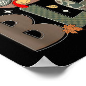 Gobble Turkey Camo Hat Thanksgiving Boys Youth Kid Poster (Hoek)