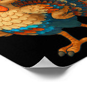 Gobble Turkey Day Happy Thanksgiving For Toddlers  Poster (Hoek)