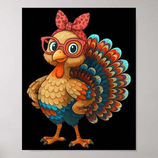 Gobble Turkey Day Happy Thanksgiving For Toddlers  Poster (Voorkant)