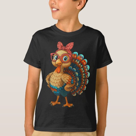 Gobble Turkey Day Happy Thanksgiving For Toddlers T-shirt (Voorkant)