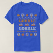 Gobble Turkey Meal Ugly Christmas Sweater Funny Th T-shirt (Design voorkant)
