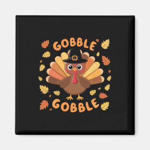 Gobble Turkije Thanksgiving Herfst Herfstoogst Magneet
