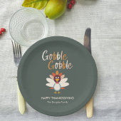 Gobble Turkije Thanksgiving Partij Borden Papieren Bordje