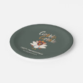 Gobble Turkije Thanksgiving Partij Borden Papieren Bordje (Gekanteld)