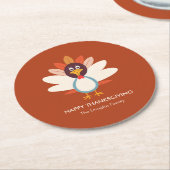 Gobble Turkije Thanksgiving Partij Onderzetters (Gebogen)