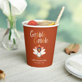 Gobble Turkije Thanksgiving Partij Paper Cup Papieren Bekers