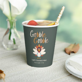 Gobble Turkije Thanksgiving Partij Paper Cup Papieren Bekers