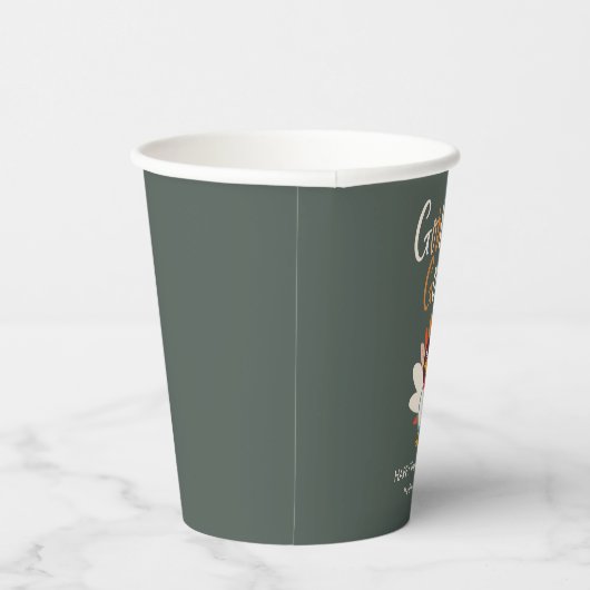 Gobble Turkije Thanksgiving Partij Paper Cup Papieren Bekers (Rechts)