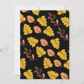 Gobble Up Friendsgiving Blad Patroon Kaart (Achterkant)