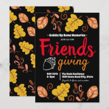 Gobble Up Friendsgiving Blad Patroon