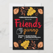 Gobble Up Friendsgiving Leaf Patroon Kaart (Voorkant)