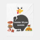 Gobble & Wobble Fleece Deken (Voorkant)