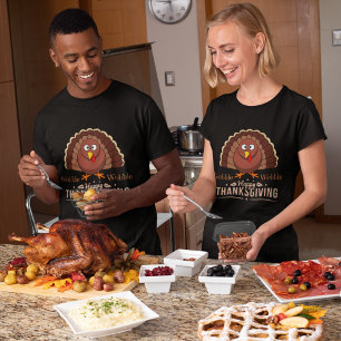 Gobble wobble gelukkig thanksgiving schattig t-shirt