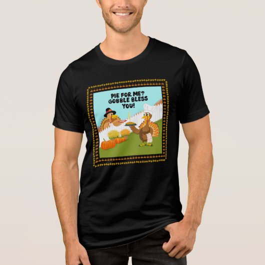 gobble zegen je grappig vriendschapsgeschenk van t Tri-Blend shirt (Voorkant)