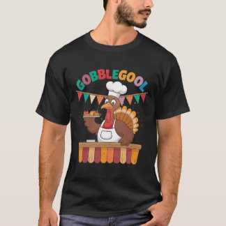 Gobblegool Grappig Turkije Chef T-shirt