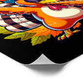 Gobblegool Turkey Thanksgiving Dabbing Dance Poster (Hoek)