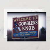Gobblers Knob Punxsutawney, Pennsylvania Briefkaart (Voorkant / Achterkant)
