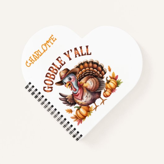 Gobbley'all westernthanksgiving notitieboek (Voorkant)