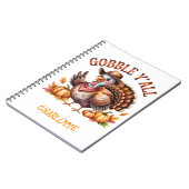 Gobbley'all westernthanksgiving notitieboek (Linkerzijde)