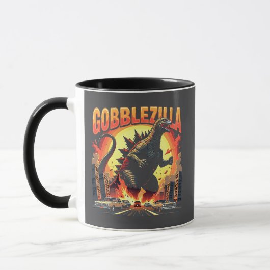 Gobblezilla Spooky Turkije Thanksgiving Gobble Mok (Links)