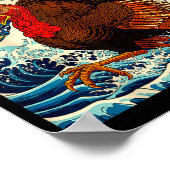 Gobblezilla Turkey Funny Thanksgiving For Men Wome Poster (Hoek)