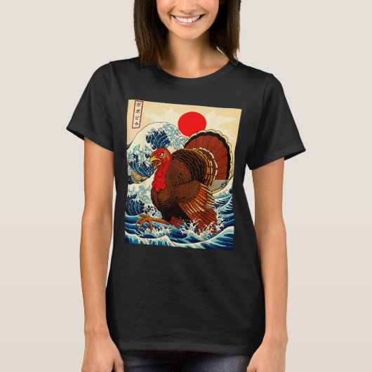 Gobblezilla Turkey Funny Thanksgiving For Men Wome T-shirt (Voorkant)