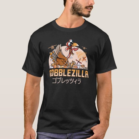 Gobblezilla Turkey Thanksgiving1136png1136 T-shirt (Voorkant)