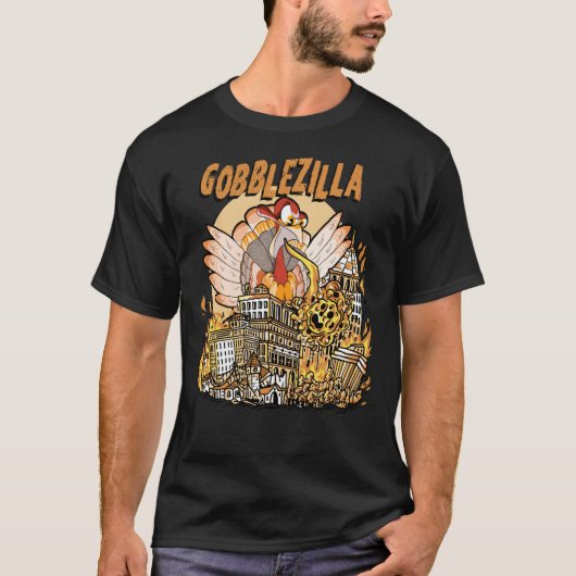 Gobblezilla Turkey Thanksgiving1502png1502 T-shirt (Voorkant)