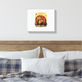 Gobblezilla Turkije Thanksgiving _1 Canvas Afdruk (Insitu (Slaapkamer))