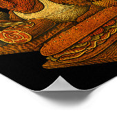 Gobbol Turkey Day Thanksgiving Funny Gobble Thankf Poster (Hoek)