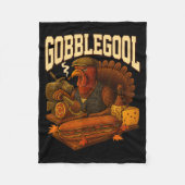 Gobbol Turkey Gobble Gool Thanksgiving Retro  Fleece Deken (Voorkant)