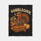 Gobbol Turkey Thanksgiving  Fleece Deken (Voorkant)