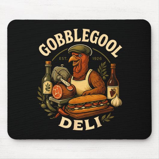 Gobbol Turkey Thanksgiving Italian Turkey Chef  Muismat (Voorkant)
