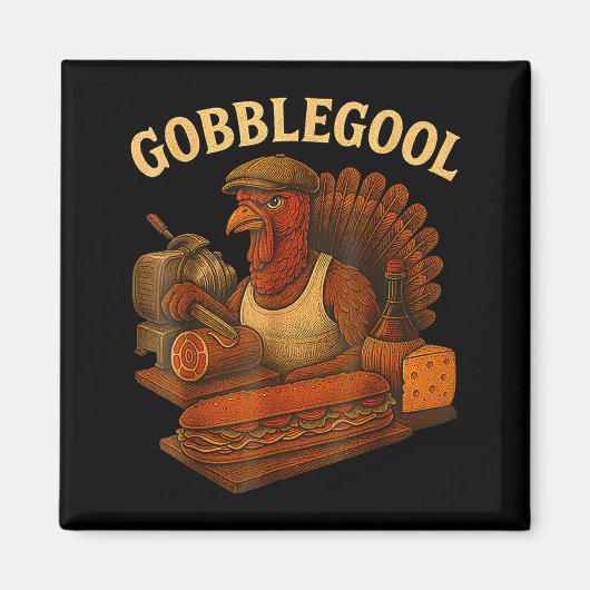 Gobbol Turkey Thanksgiving  Magneet (Voorkant)