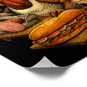 Gobbol Turkey Thanksgiving Poster (Hoek)