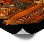 Gobbol Turkey Thanksgiving  Poster (Hoek)